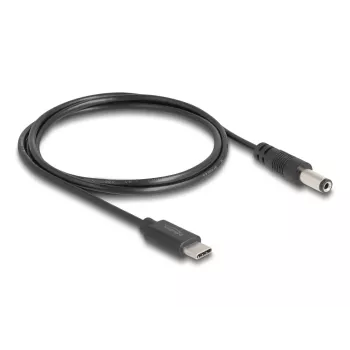 DeLOCK USB USB-C toitekaabel 1m 5,5 x 2,1 mm isane 5V 1,5A