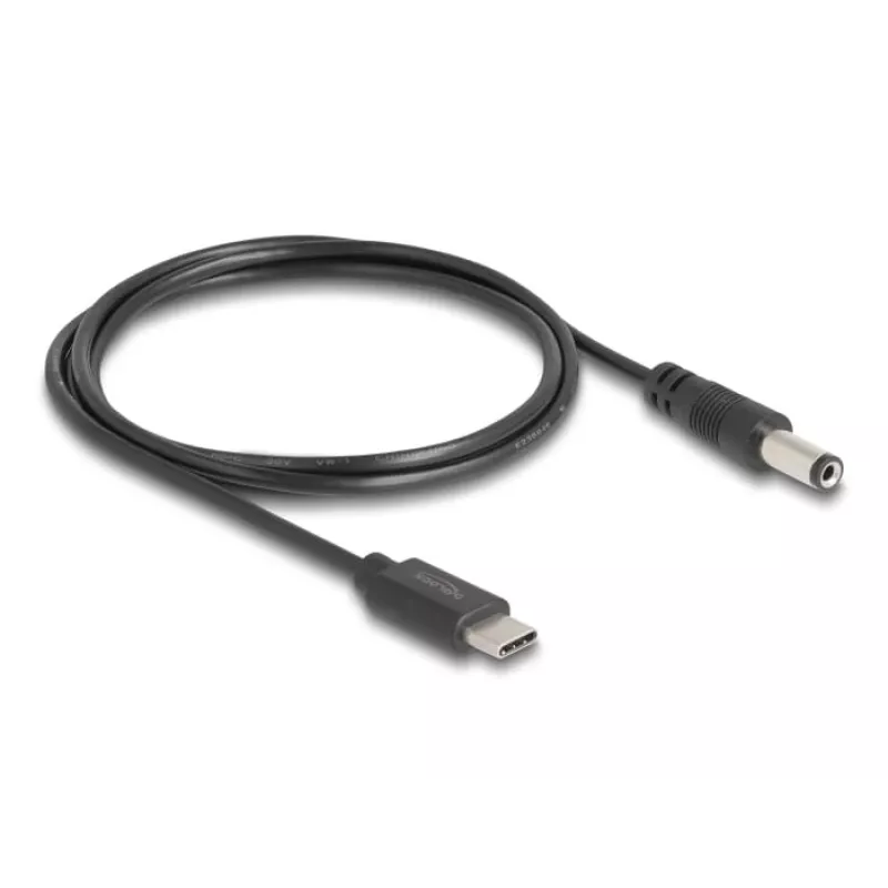 DeLOCK USB USB-C toitekaabel 1m 5,5 x 2,1 mm isane 5V 1,5A