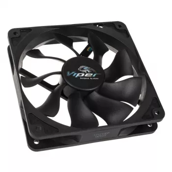 AKASA Viper 120 mm korpuse ventilaator - must