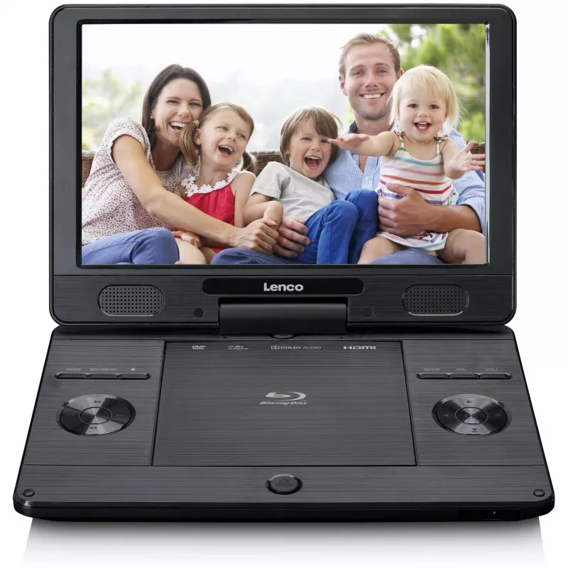 Lenco BRP-1150BK - Blu-ray-plaadimängija - Kaasaskantav - Ekraan: 29,5 cm (11,5 inch) - Must