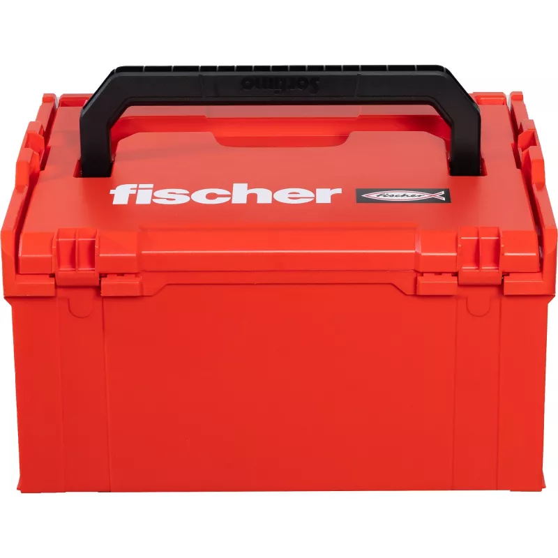 Tööriistakast FISCHER L-BOXX FLB 238 tühi, punane/must, modulaarne hoiukohver