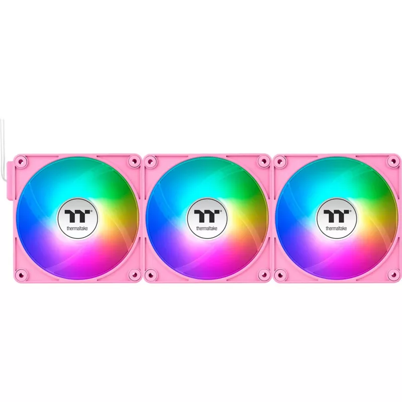 Thermaltake CT120 EX ARGB 120mm Roosa 3-Pack Korpusventilaatorid