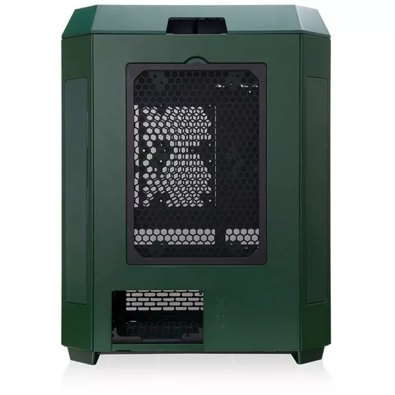 The Tower 600, Tower-Enclosure Dark Green, Tempered Glass x 3