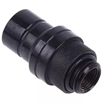 Liitmik Alphacool 17440 — messingist arvuti jahutusliitmik, must, 32×86×32 mm