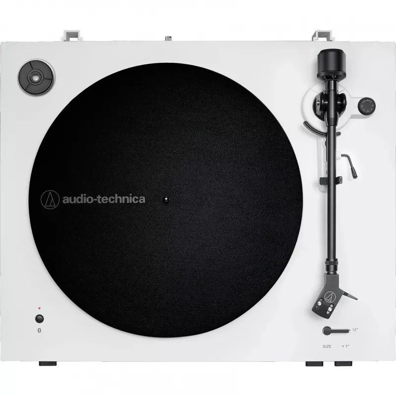 Audio-Technica automaatne rihmülekandega plaadimängija AT-LP3XBTWH, rihmülekanne, valge