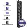 Pingekaitse Qoltec 50112 Must 6 vahelduvvoolu pistikupesa 230V 3m