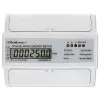 Qoltec kolmefaasiline kahesuunaline elektrooniline arvesti | DIN-rööpale paigaldatav energiatarbimise arvesti | 400V | 100A | LCD | 4P