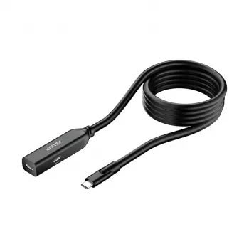 Pikenduskaabel Unitek U1335ABK01 USB-C isane emasele, 10 Gbps, 5 m, must