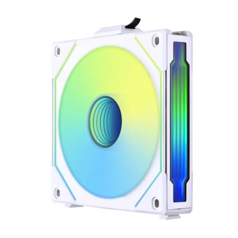120 mm Lian Li UNI FAN SL-INF Wireless ARGB PWM — valge, modulaarne magnetiline ventilaatorisüsteem