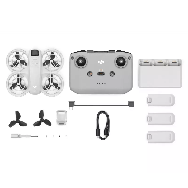 DJI Neo Fly More Combo (DJI-RC-N3) kerge 135 g droon 4K Ultra HD kaameraga, kuni 18 minutit lennuaega ühe laadimisega, 3x akud, kaugjuhtimispult
