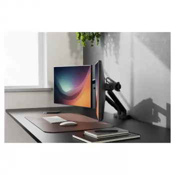 Monitorikinnitus DIGITUS Dual disainiga kahele kuni 35-tollisele ekraanile, klambriga, 2×10 kg, VESA 75×75–100×100, kallutus -45–90°