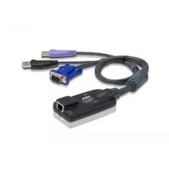 ATEN USB - VGA Cat5e/6 KVM-adapterkaabel (CPU-moodul), nutikaardilugeja ja virtuaalse andmekandja toega