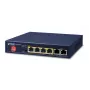 PLANET GSD-604HP - Kommutaator - 4 x 10/100/1000 (PoE+) + 2 x 10/100/1000 (üleslink) - Lauapealne - PoE+ (55 W) (GSD-604HP)