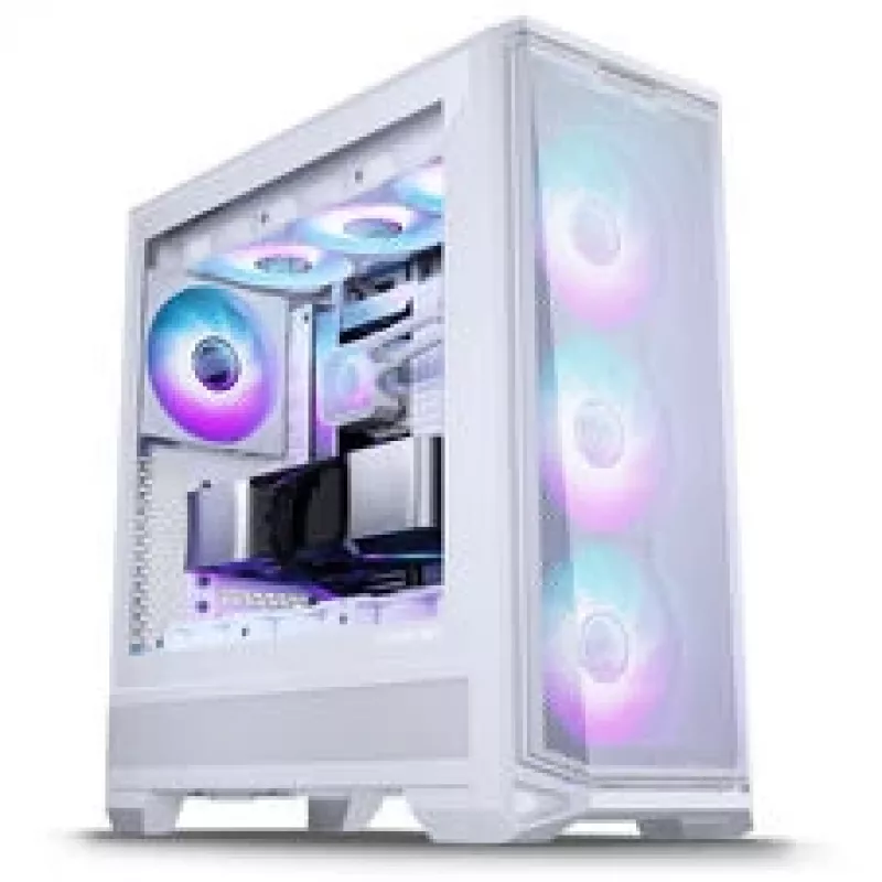 PHANTEKS Eclipse G400A PC-korpus + Glacier M25 Gen2 AiO-vedelikjahutus - Valge