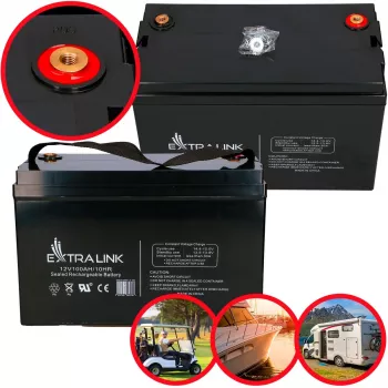 Extralink AGM-aku 12V 100Ah hooldusvaba