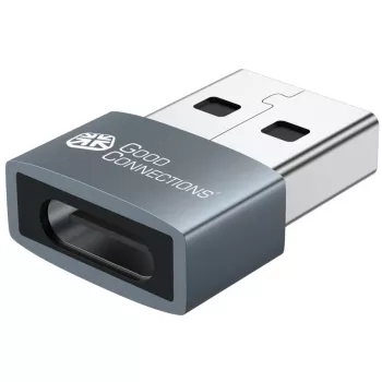 Good Connections Adapter USB 2.0 Plug A an USB-C Socket Alumiiniumkorpus Hall (USB-AD203)