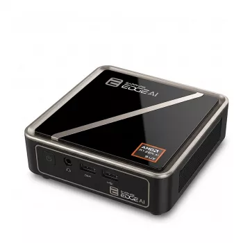 Barebone mini PC Sapphire EDGE AI 370 4H020-02-40G AMD Ryzen AI HX 9 370 ja AMD Radeon 890M-ga