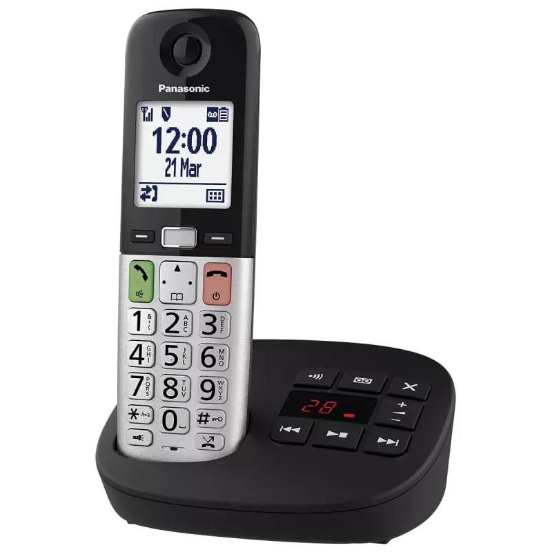 DECT-telefon Panasonic KX-TGU430 juhtmeta käed, kõlarivõime, helistaja tuvastus, 2.4-tolline ekraan, 1000-kirjega telefoniraamat, hall/must