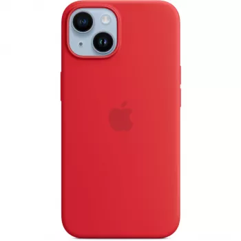 Apple iPhone 14 silikoonümbris MagSafe'iga, (PRODUCT)Punane