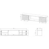 Cama RTV-kapp TULA 183x35x37 must matt + must kamin