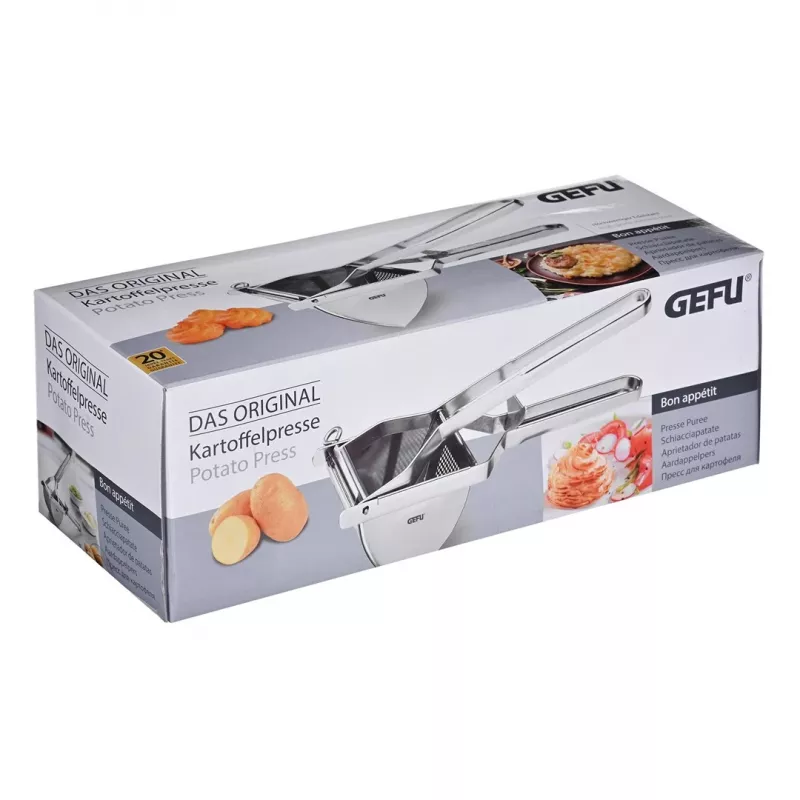 Kartulipress GEFU Originaal 13300, roostevaba teras, manuaalne köögipress