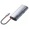 USB-C hubi Tellur TLL321061 koos PD 3.0 100W, HDMI väljundi ja 3× USB 3.0 pordiga