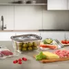 Caso klaasist vaakumkonteiner plastkaanega | VacuBoxx Eco M | Läbipaistev