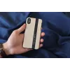 Nutitelefoni ümbris man and wood iPhone X/XS jaoks — must nahk