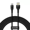 Baseus Flash 2 USB A to USB C kiirlaadimiskaabel 2 m 100 W Must