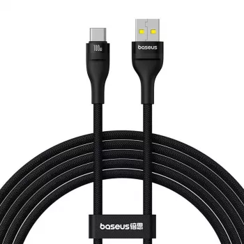 Baseus Flash 2 USB A to USB C kiirlaadimiskaabel 2 m 100 W Must
