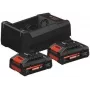 Bosch 2x EXBA18V-40+ GAL 12V/18V-80 1600A0373J tööriista aku ja laadija 18 V 4 (1600A0373J)
