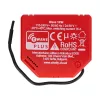 Nutikell Shelly W 1PM plastist 16A 110–240 V, Z‑Wave, 868,4 MHz, punane, 42×37×16 mm