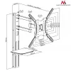TV-kinnitus Maclean MC-772 55-tolline Must