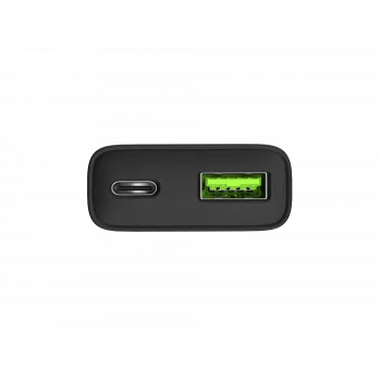 Toiteadapter NATEC Ribera NUC-2377 — 1×USB-A, 1×USB-C, 3 A väljund