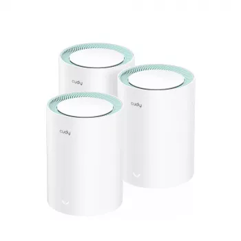 Cudy M1300 3-PAKI mesh Wi-Fi süsteem Kaheribaline (2,4 GHz / 5 GHz) Wi-Fi 5 (802.11ac) Valge 1 sisemine