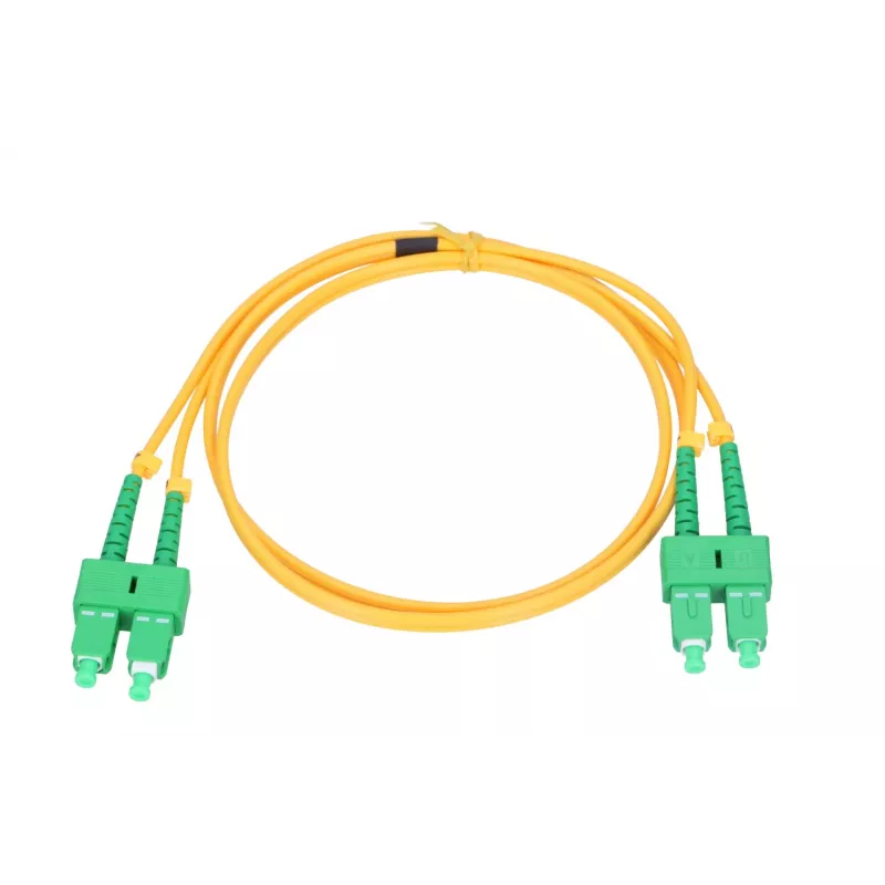 Extralink Patch Cord SC/APC-SC/APC, ühemoodiline, dupleks, G657A, 3mm, 2m