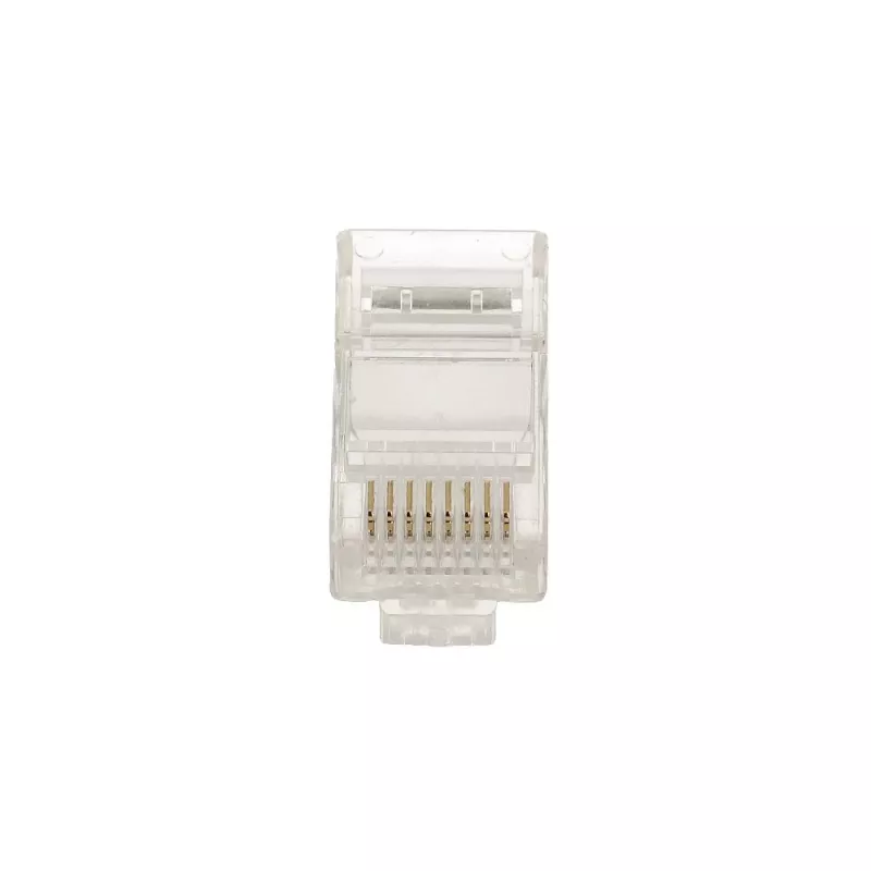 RJ45-pistik Extralink CAT5E UTP 8P8C läbipaistev isane/emane