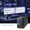 Qoltec Monolith UPS Double-conversion Online 0,65 kVA 360 W 2 AC-pistikupesa