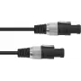Kõlarikaabel Omnitronic 3022120N 2x2,5 mm, 10 m, must