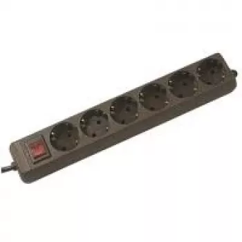 AC Power Strip Bachmann Selly Must 6 Outlets 1,5 m