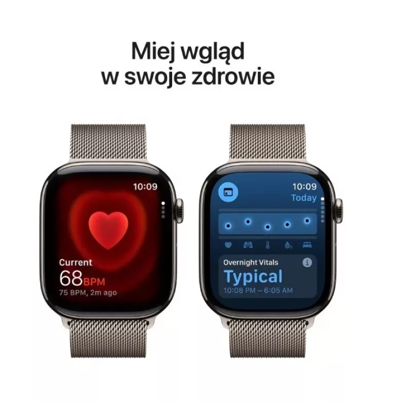 Apple Watch Series 11 GPS + Cellular 42mm Natural Titanium korpus Natural Milanese Loopiga