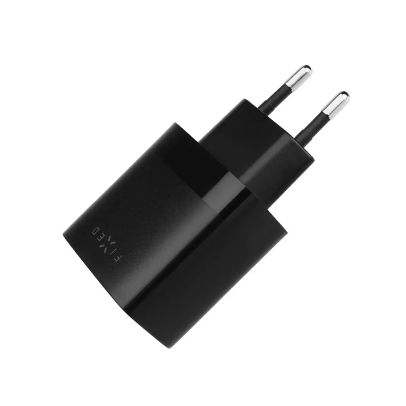 Fixed kahe USB-ga reisilaadija FIXC17N-2U-BK, 17W, kaasaskantav USB toiteadapter, must