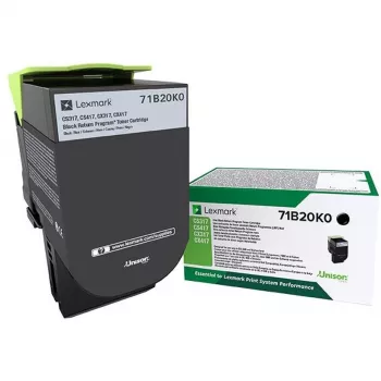 Toonerikassett Lexmark 71B20K0 3000 lehekülge Must