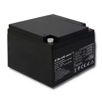 Qoltec 53036 AGM-aku | 12V | 24Ah | max 360A