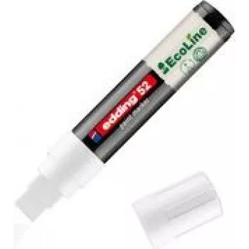 Marker Edding 52 EcoLine valge 4,0–15,0 mm, täidetav tahvlimarker
