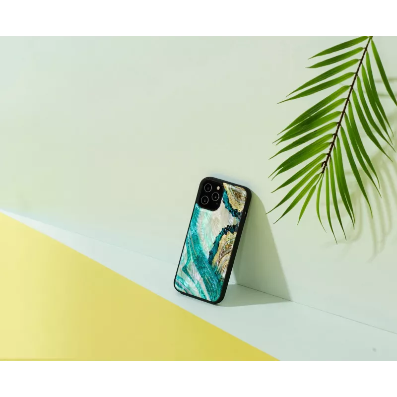 Kaitsev iKins-ümbris Apple iPhone 12 Pro Max jaoks — akvaat-achaat disain