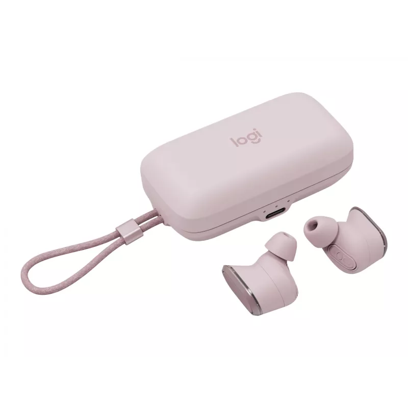 Logitech Zone True Wireless, kõrvasisesed kõrvaklapid, ANC, Roosa, roosa, kõrvasisene, Bluetooth, 985-001090