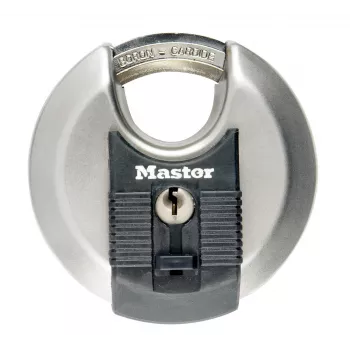 Discus tabalukk MASTER LOCK 70 mm Excell roostevaba teras, varjestatud sang, erinevate võtmetega