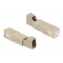 DeLOCK Optical Fiber Hybrid Coupler SC Simplex male to LC Simplex female beež