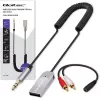Juhtmevaba helivastuvõtja adapter QOLTEC HiFi BT6.0 2xRC – Bluetooth-heli vastuvõtja kõlaritele ja auto stereole